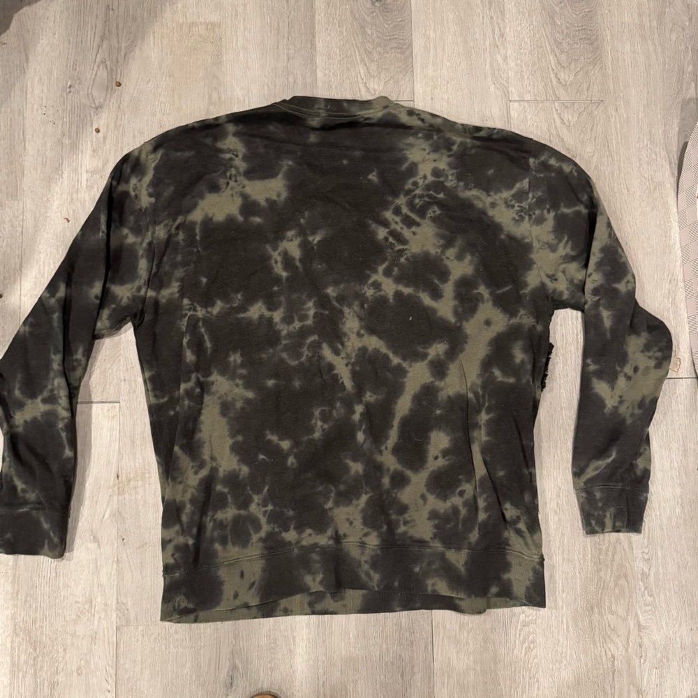 Hot Topic Men’s Greenwash Star Sweatshirt, Size XL, Grunge, Skater, Emo, Punk - Picture 4 of 4